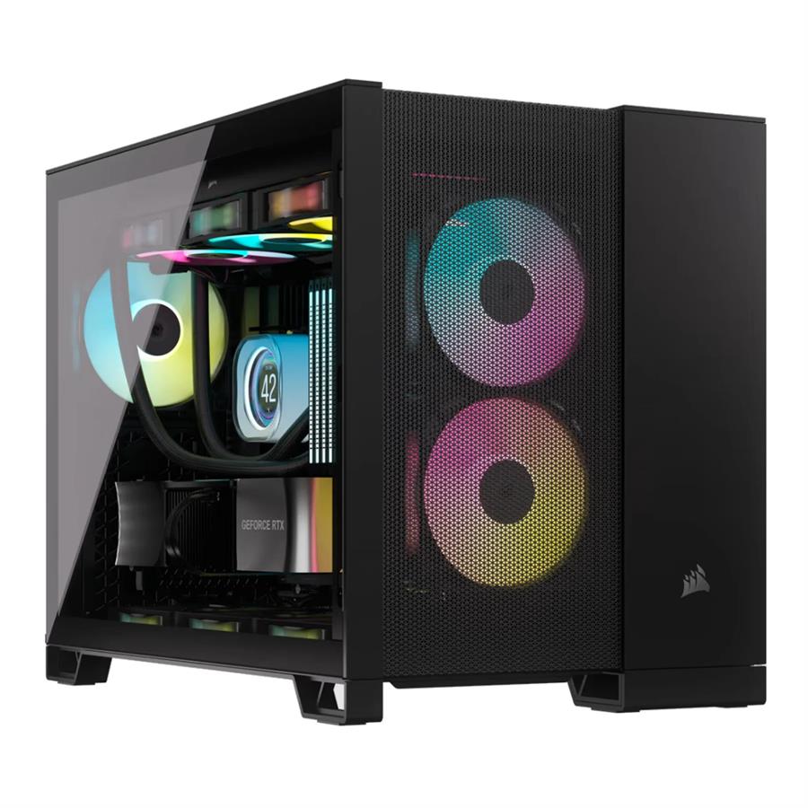 Gabinete Corsair 2500D Airflow TG - Mid-Tower Black