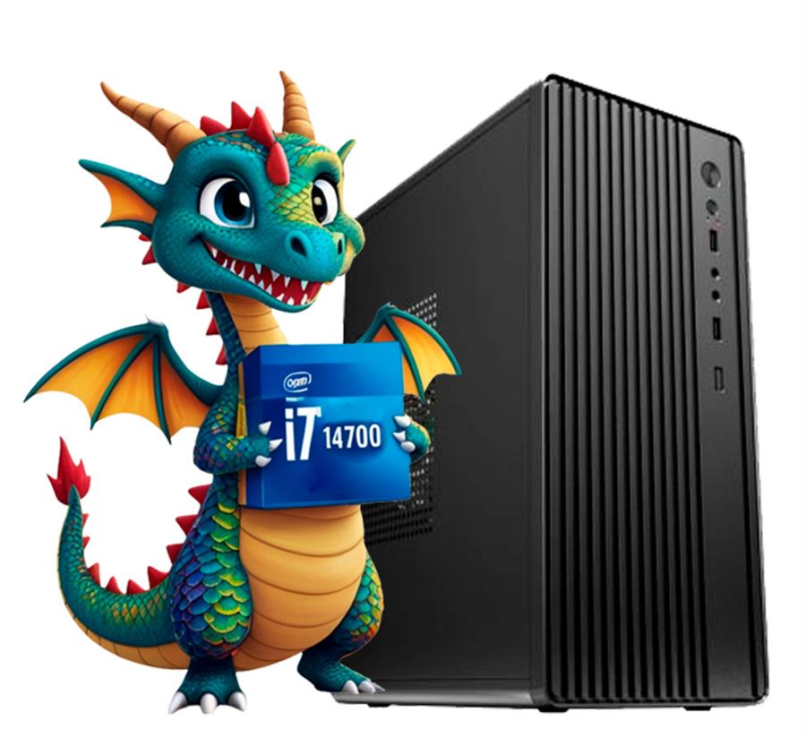 PC INTEL I7-14700, H610,16GB, SSD 480GB, GABINETE KIT
