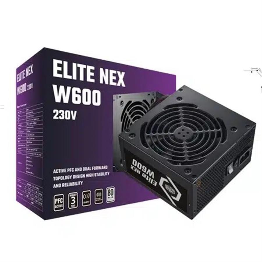 Fuente Cooler Master Elite Nex 600W - 80 Plus White