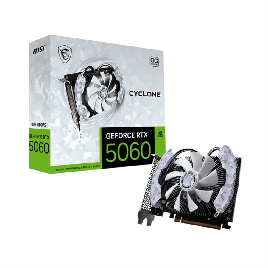 Placa de video RTX 5060 8GB MSI CYCLONE OC