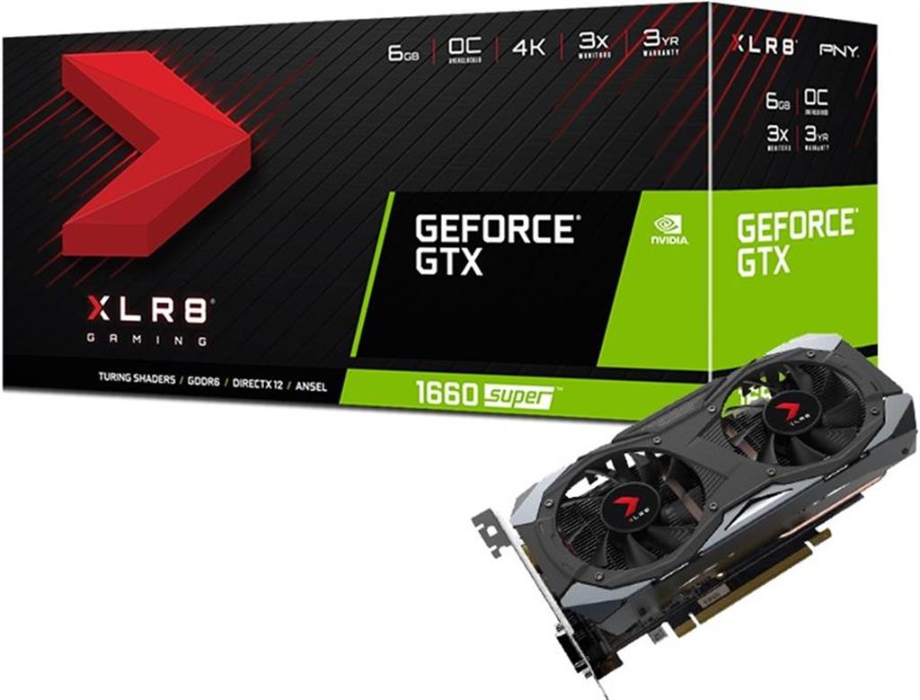 Placa de video GTX 1660 Super PNY (Fullbox) - OUTLET