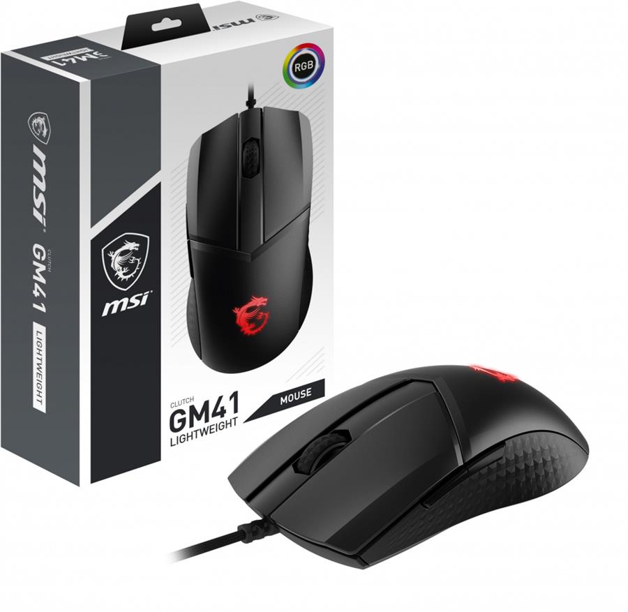 Mouse MSI CLUTCH GM41 LIGHTWEIGHT GAMING RGB