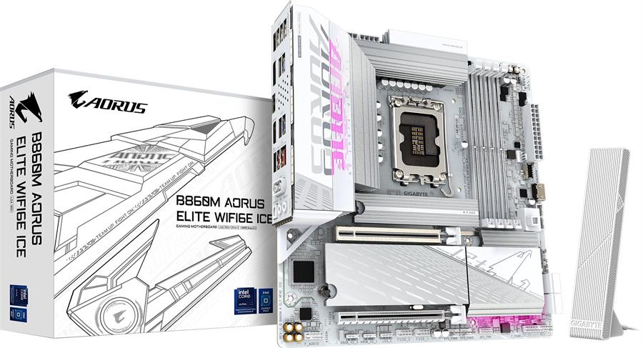 Motherboard (1851) GIGABYTE B860M AORUS ELITE WIFI6E ICE