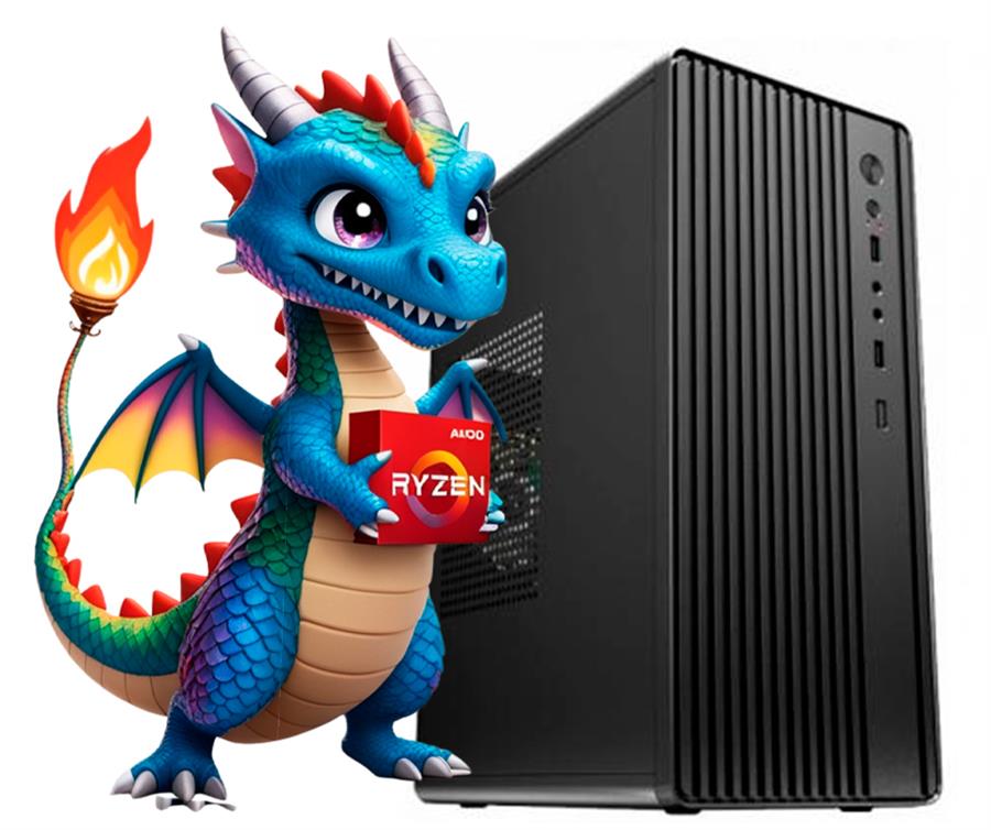 PC GAMER RYZEN 5 8500G, A620, 16GB DDR5, SSD 512 GB, GABINETE KIT