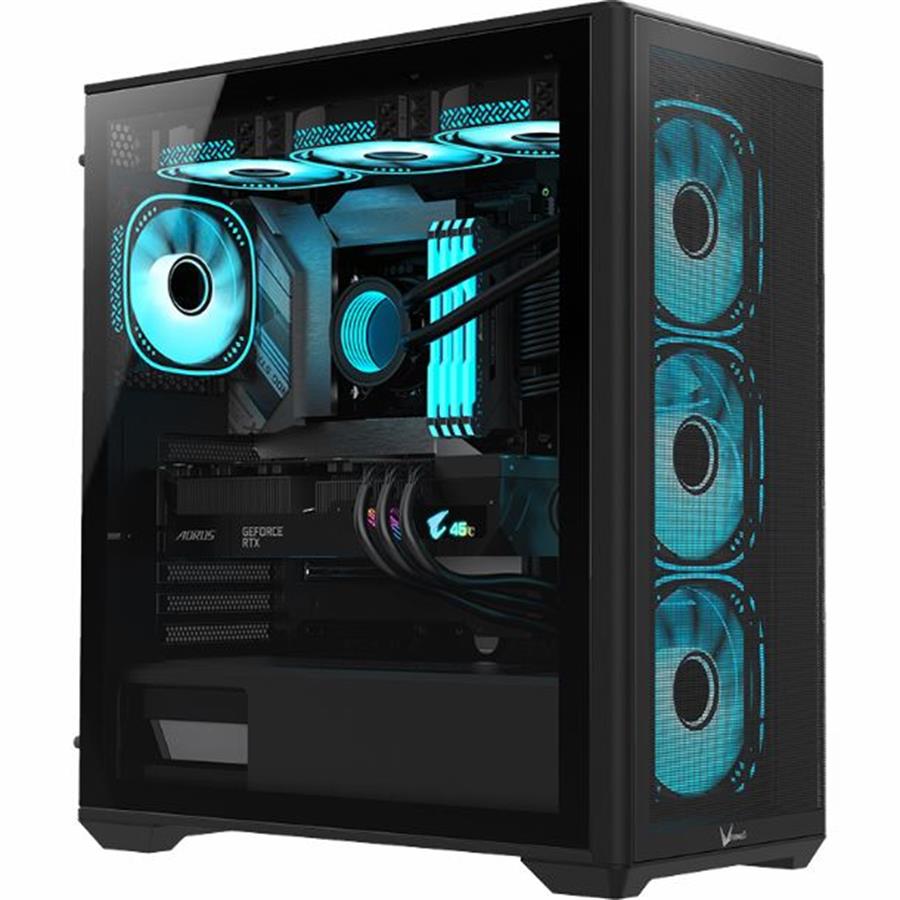 Gabinete Gamer Formula V Air Power G5 Plus Black (4 Fans FRGB)
