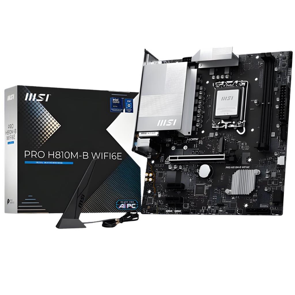 MOTHERBOARD H810M-B MSI PRO WIFI6E LGA 1851 DDR5