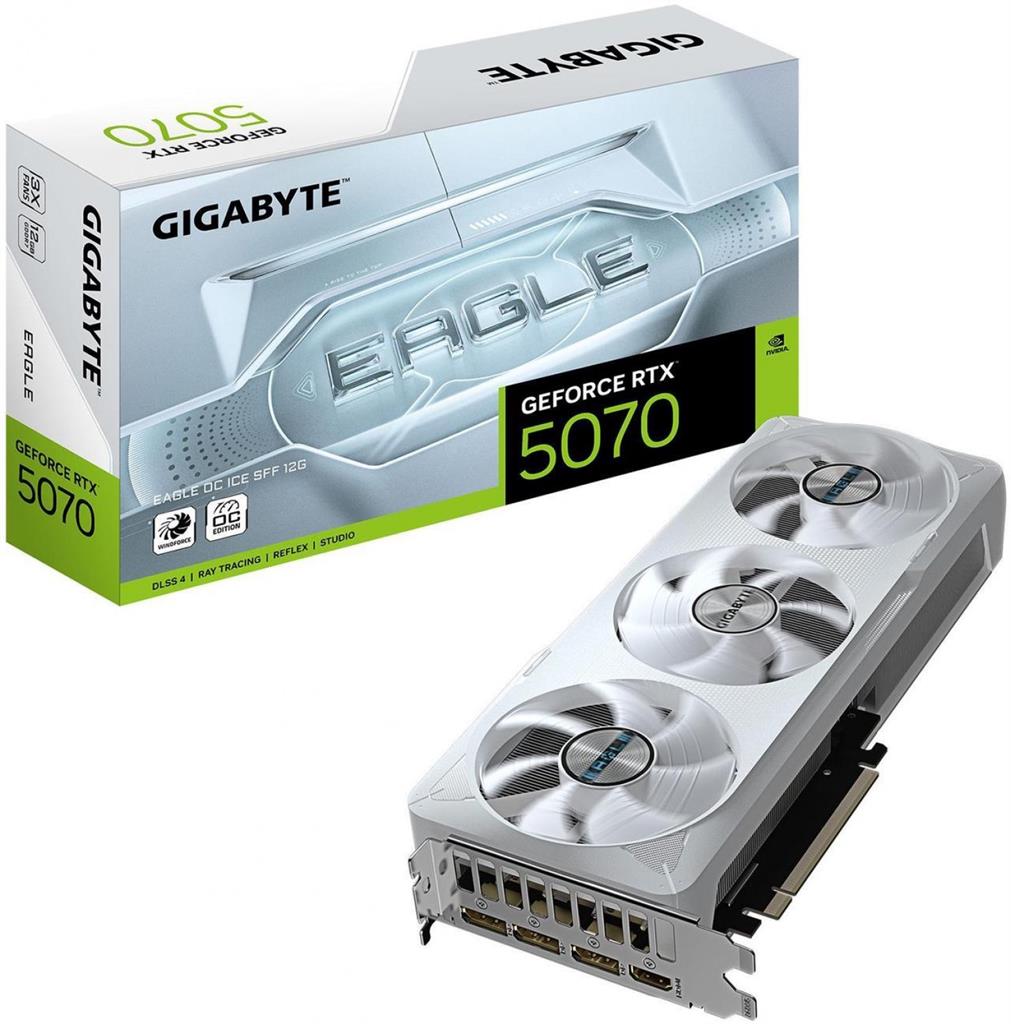 PLACA DE VIDEO RTX 5070 GIGABYTE EAGLE OC ICE 12GB (WHITE)