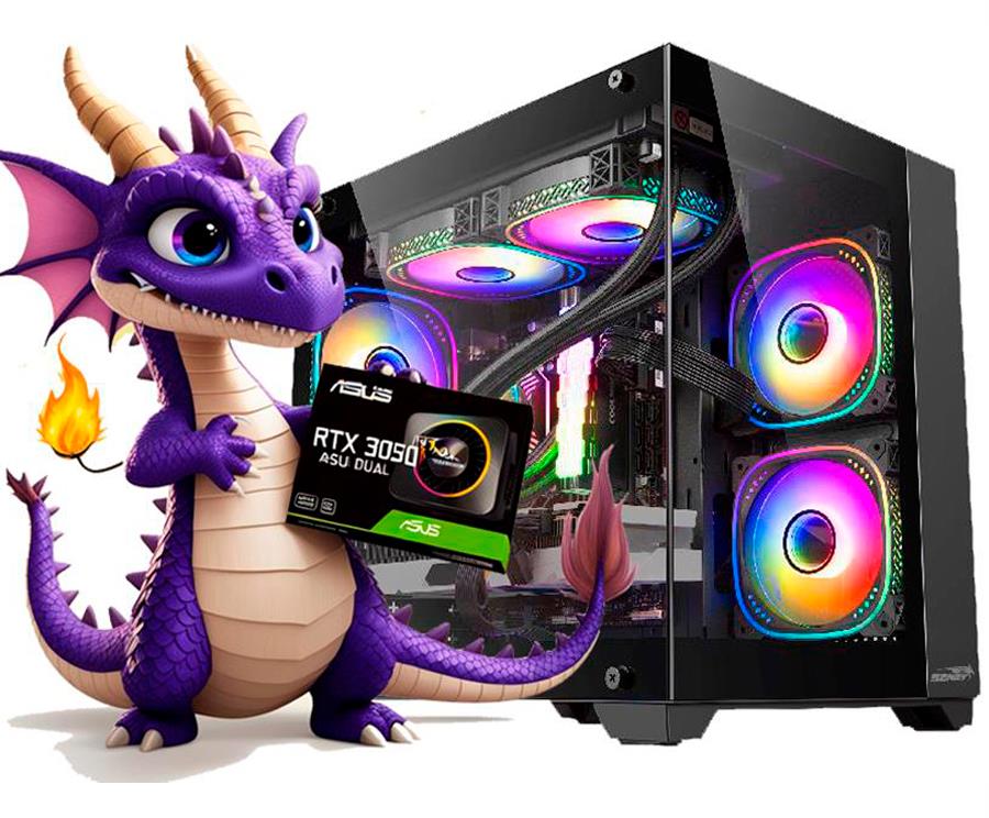 PC GAMER RTX 3050, RYZEN 5 5600, 16 GB RAM, SSD 500 GB