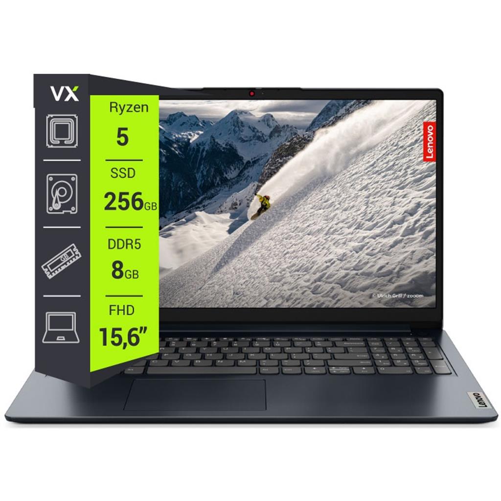 Notebook Lenovo R5 7520U, 8 GB, 256 GB SSD, 15.6" - OUTLET (IdeaPad 1 15AMN7)