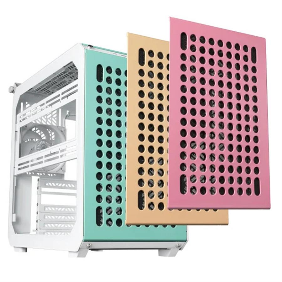 Gabinete Cooler Master Qube 500 Flatpack Macaron Edition