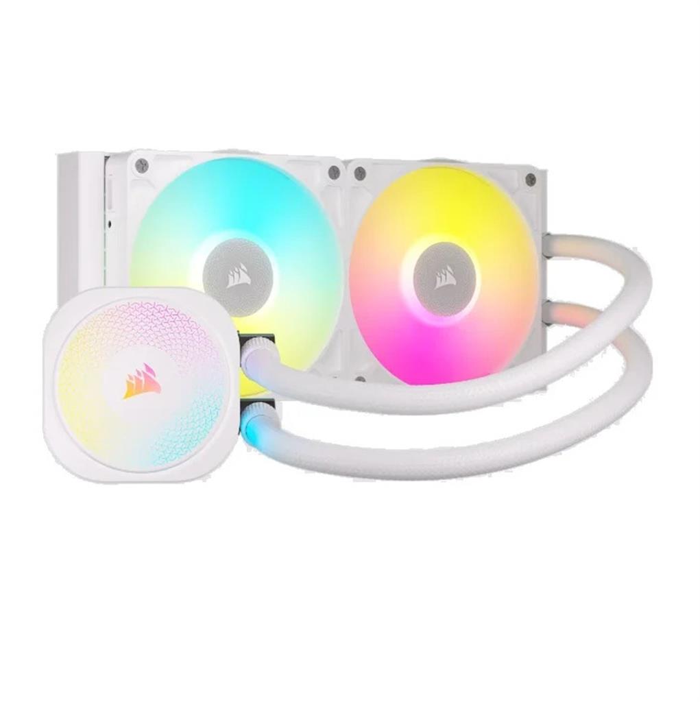 WATER COOLER CORSAIR ICUE LINK TITAN 240 RX RGB 2X CPU COOLER 240MM WHITE