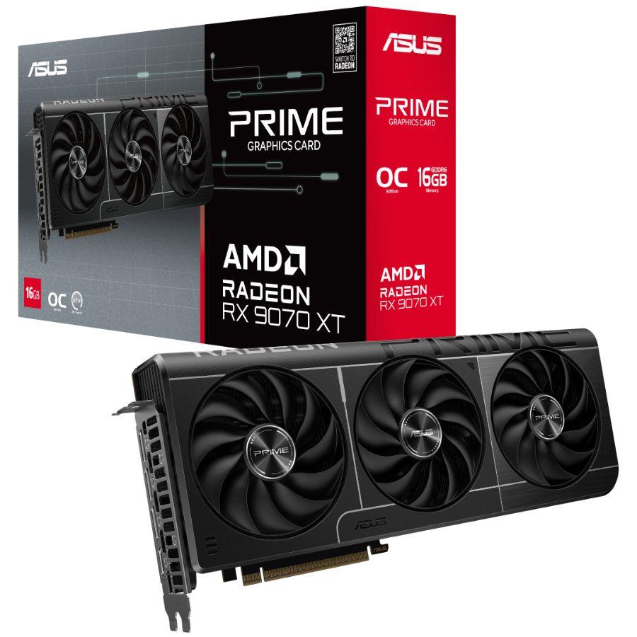 Placa de video RX 9070 XT Asus Prime OC 16GB