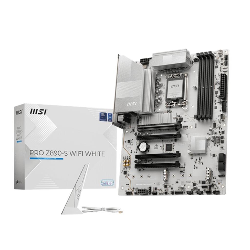 MOTHERBOARD Z890-S MSI PRO WIFI WHITE LGA1851 DDR5