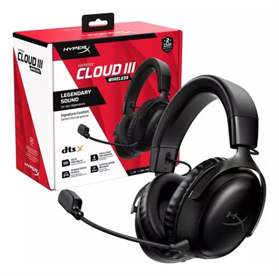 AURICULAR GAMER HYPERX CLOUD III BLACK - PC/PS5
