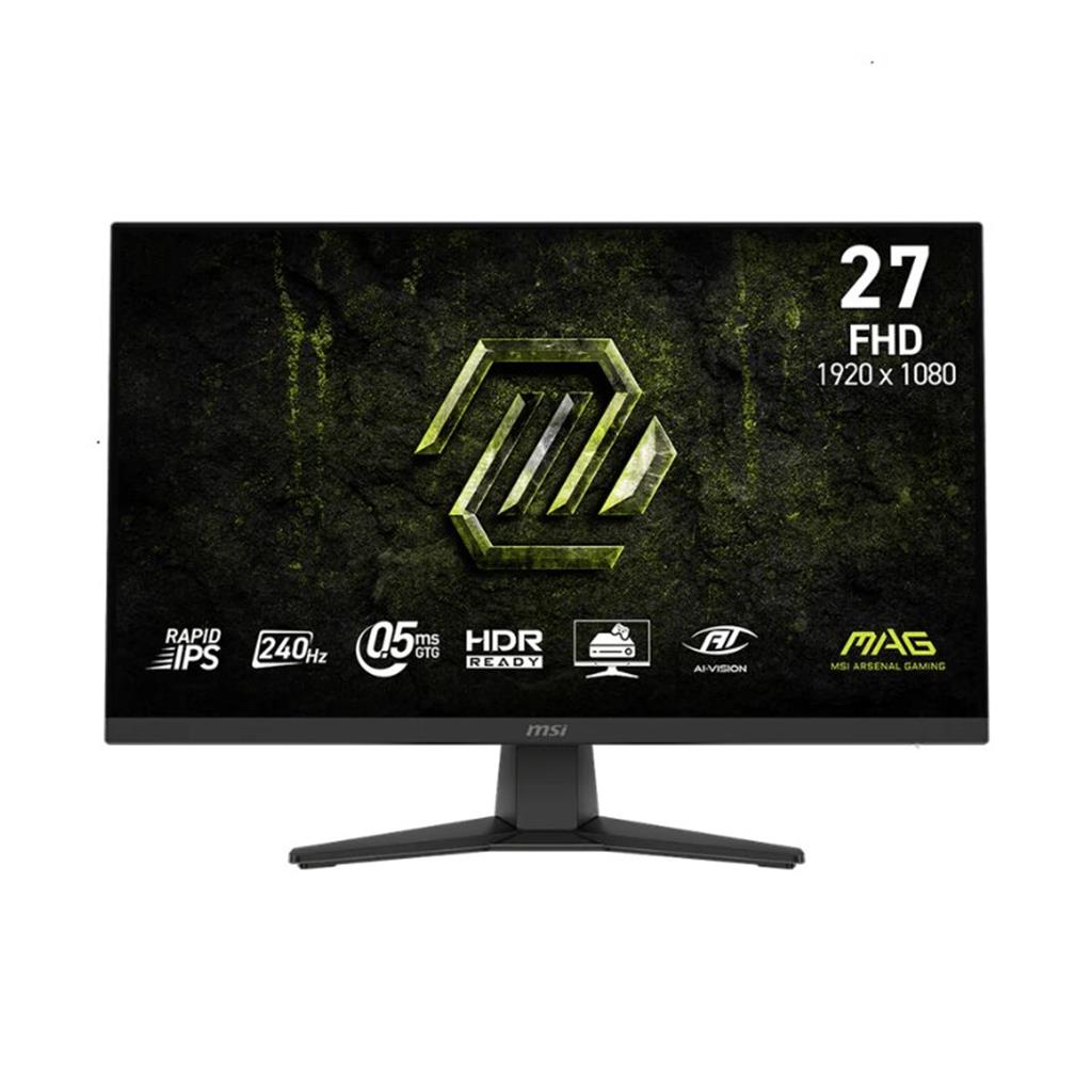 MONITOR GAMER MSI 27" MAG 272F FHD RAPID IPS 240HZ 0.5MS HDR FLAT 2XHDMI + 1XDP (II)