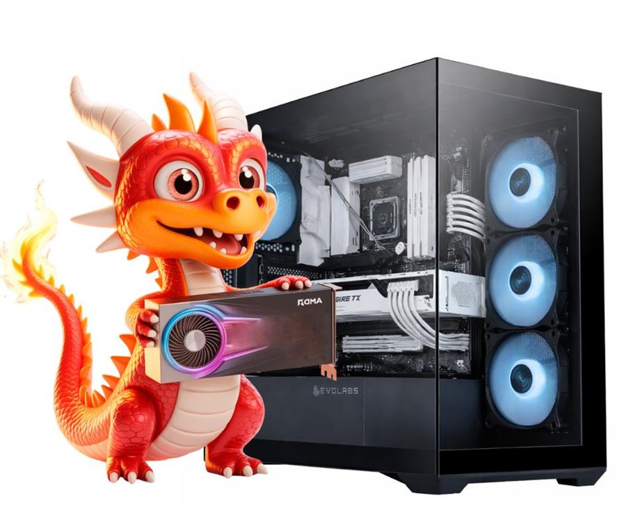 PC GAMER RX 9060 XT, RYZEN 9600, 16 GB DDR5, SSD 480 GB, FUENTE 650W