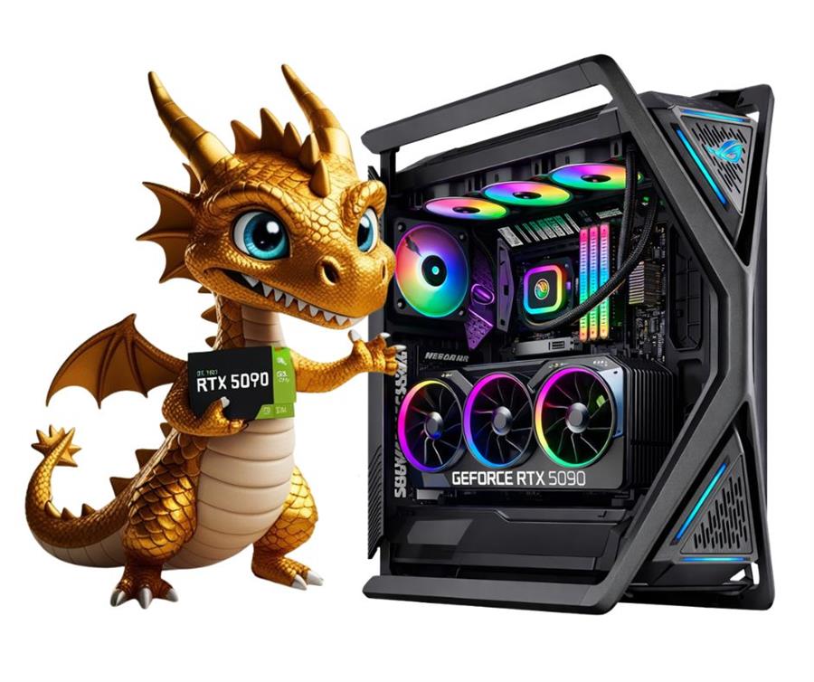 PC GAMER RTX 5090, RYZEN 9 9950X3D, 32 GB RAM, 1 TB, FUENTE 1200W, GAB ROG HYPERION