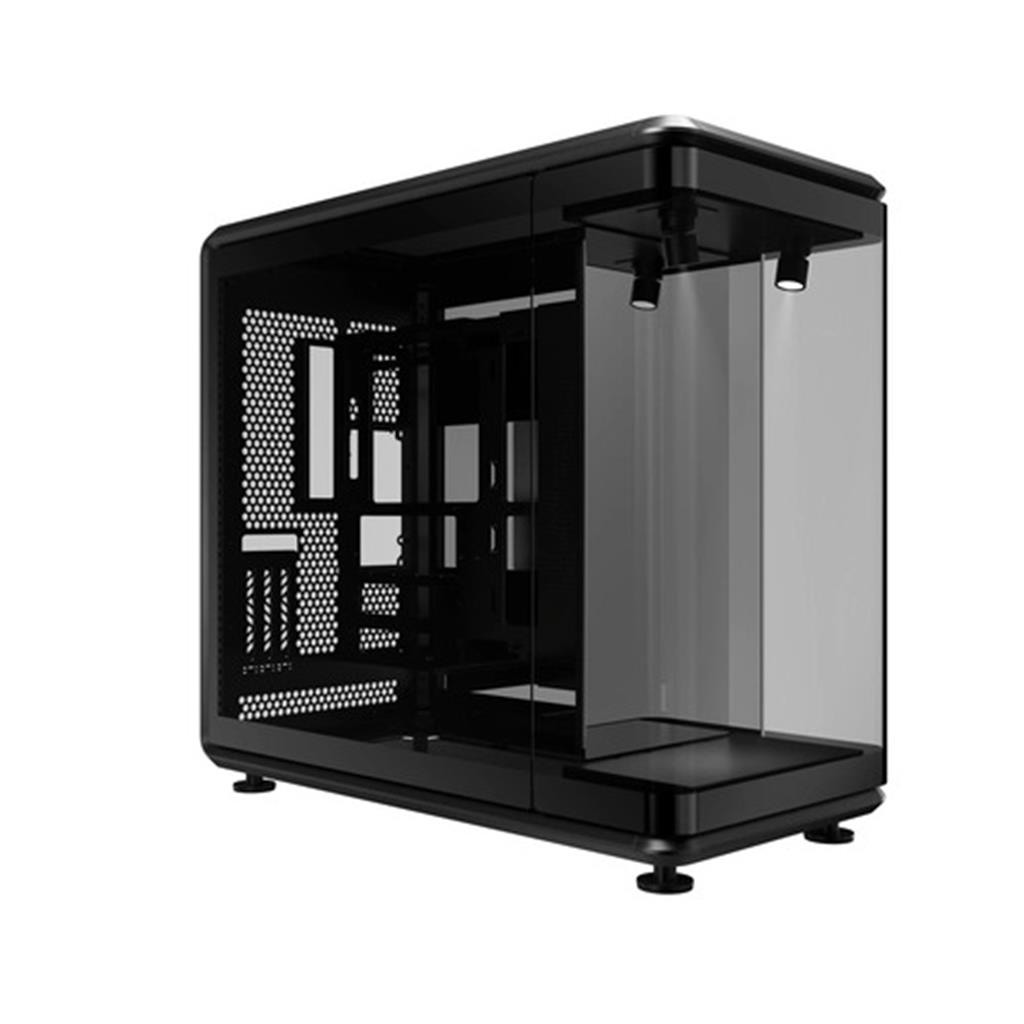 GABINETE COOLER MASTER MASTERFRAME 360 PANORAMA MID TOWER TEMPERED GLASS BLACK S/FUENTE