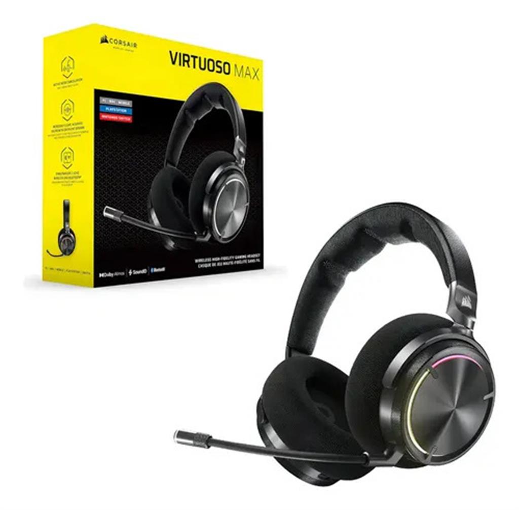 AURICULAR CORSAIR VIRTUOSO MAX WIRELESS BLACK
