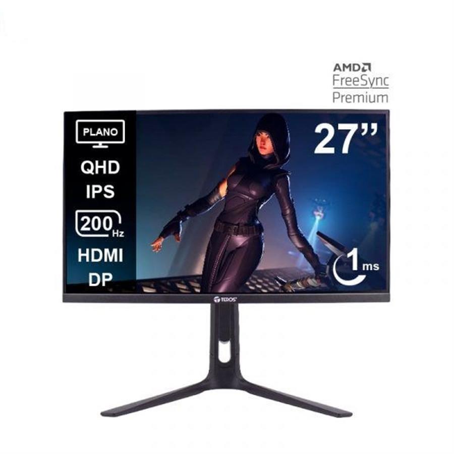 Monitor Teros TE-2754G Gaming 27" Plano IPS QHD (2560x1440) 200Hz 1ms