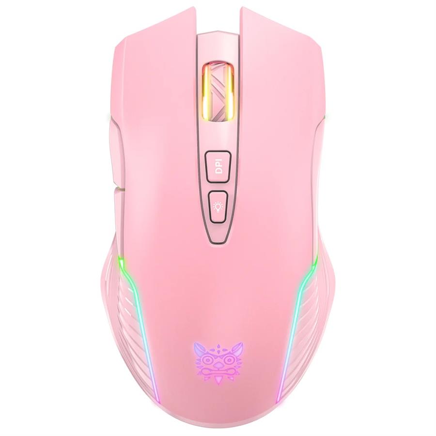 Mouse Gamer Onikuma CW905 Pink RGB 6400 DPI