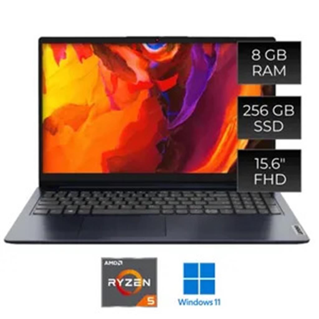 Notebook Lenovo R5 7520U, 8 GB, 256 GB SSD, 15.6" - OUTLET (IdeaPad 1 15AMN7)
