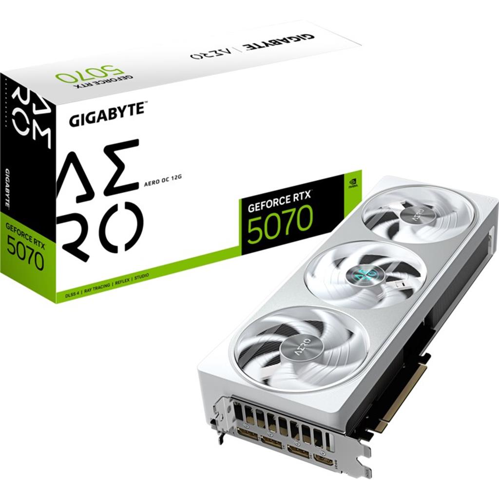 Placa de video Gigabyte RTX 5070 AERO OC 12G