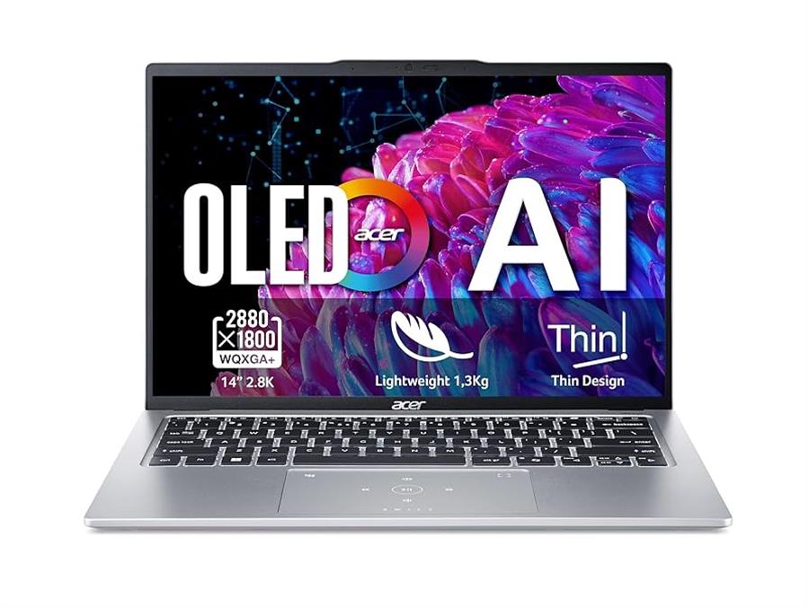 NOTEBOOK ACER SWIFT GO 14 I5-125H EVO 16GB 512SSD 14 OLEDSILVER IA WIN11 (SFG14-73)