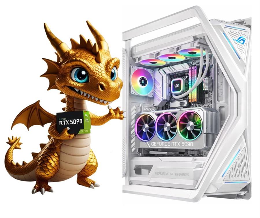 PC GAMER RTX 5090, RYZEN 9 9800X3D, 32 GB RAM, 1 TB, FUENTE 1200W, GAB ROG HYPERION