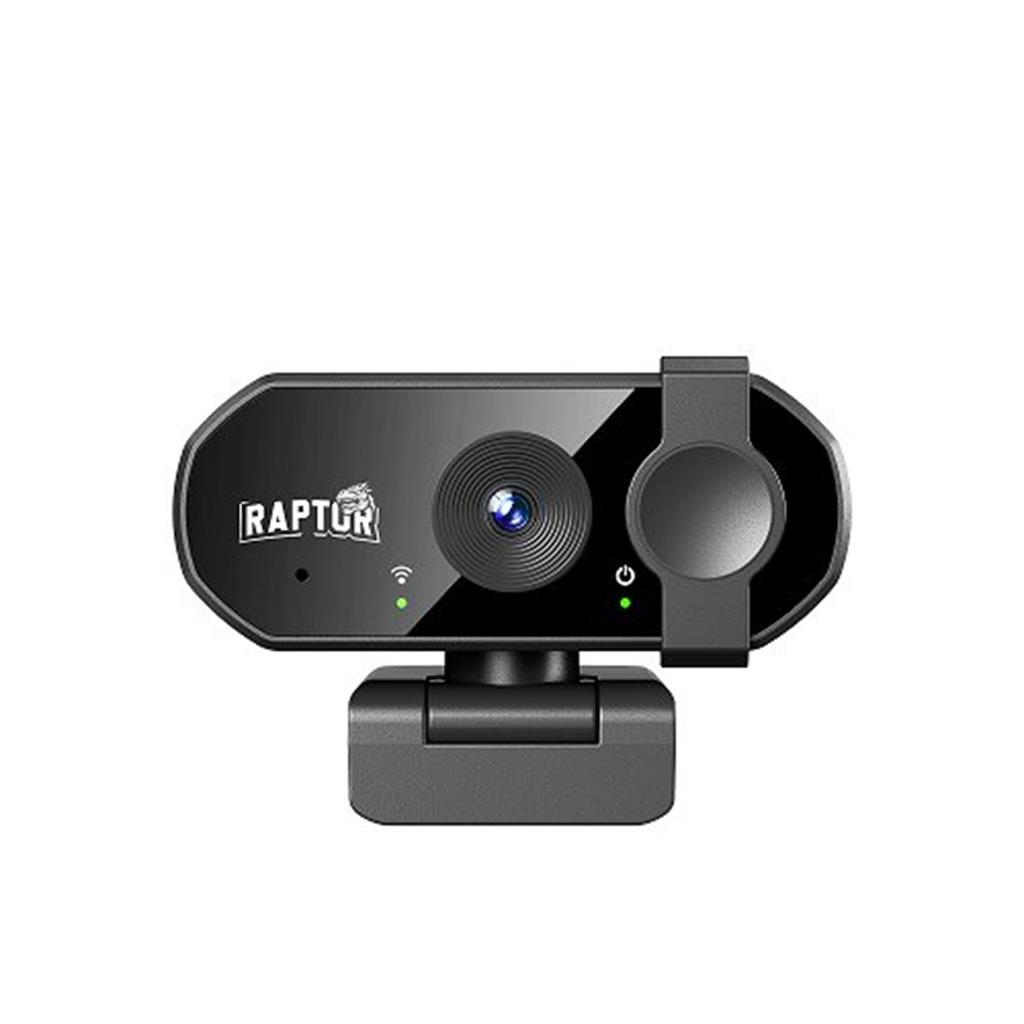 Webcam Raptor Vision 4K Streaming c/ Microfono
