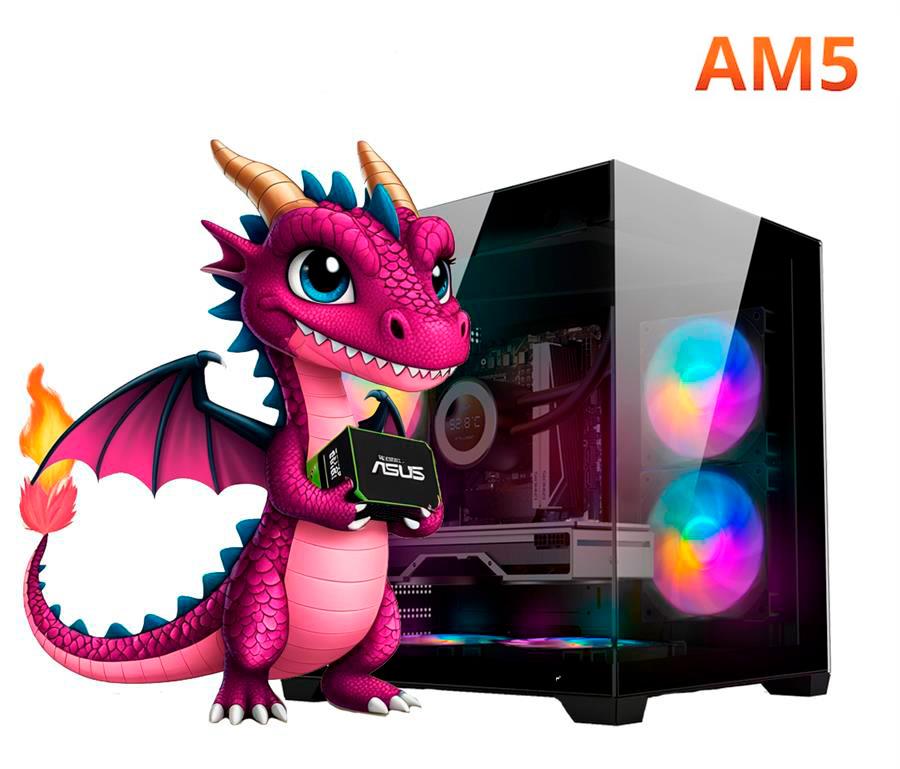 PC Gamer RTX 4060, Ryzen 5 7600, 32 GB, SSD 1000 GB