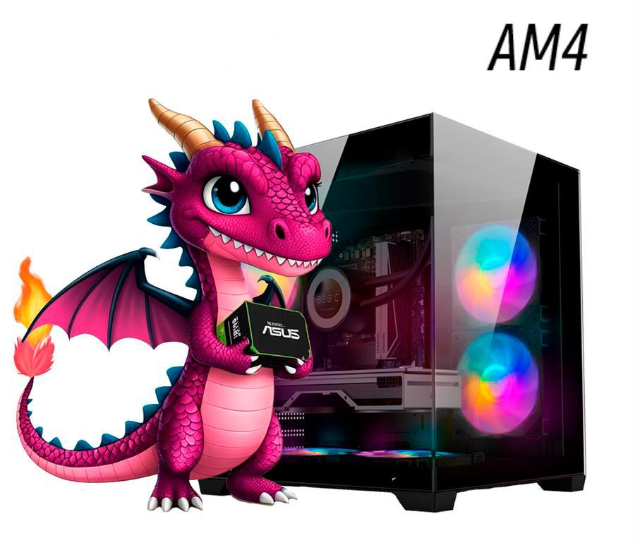 PC Gamer RTX 4060, Ryzen 5 5500, 16 GB, SSD 500 GB