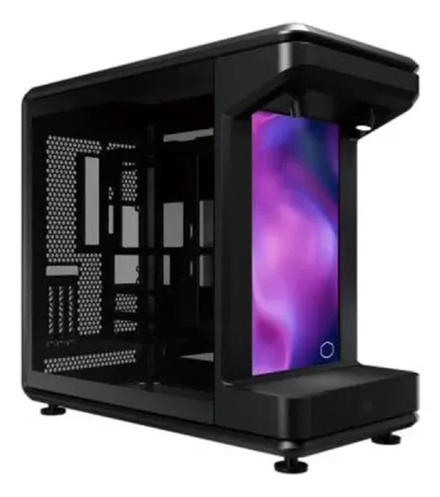 GABINETE COOLER MASTER MASTERFRAME 360 STAGE MIRROR MID TOWER TEMPERED GLASS BLACK S/FUENTE