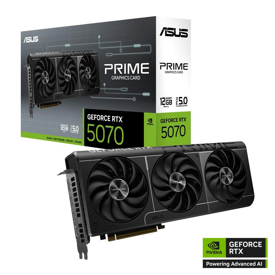 Placa de video RTX 5070 Asus Prime OC 12GB GDDR7