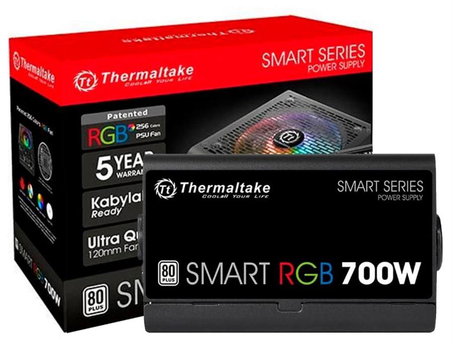 Fuente Thermaltake Smart RGB 700W 80 Plus (OEM) - OUTLET