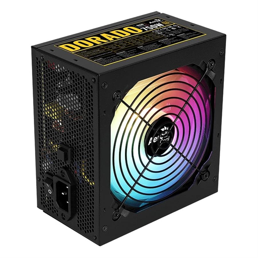 Fuente Aerocool Dorado 750W - 80 Plus Gold