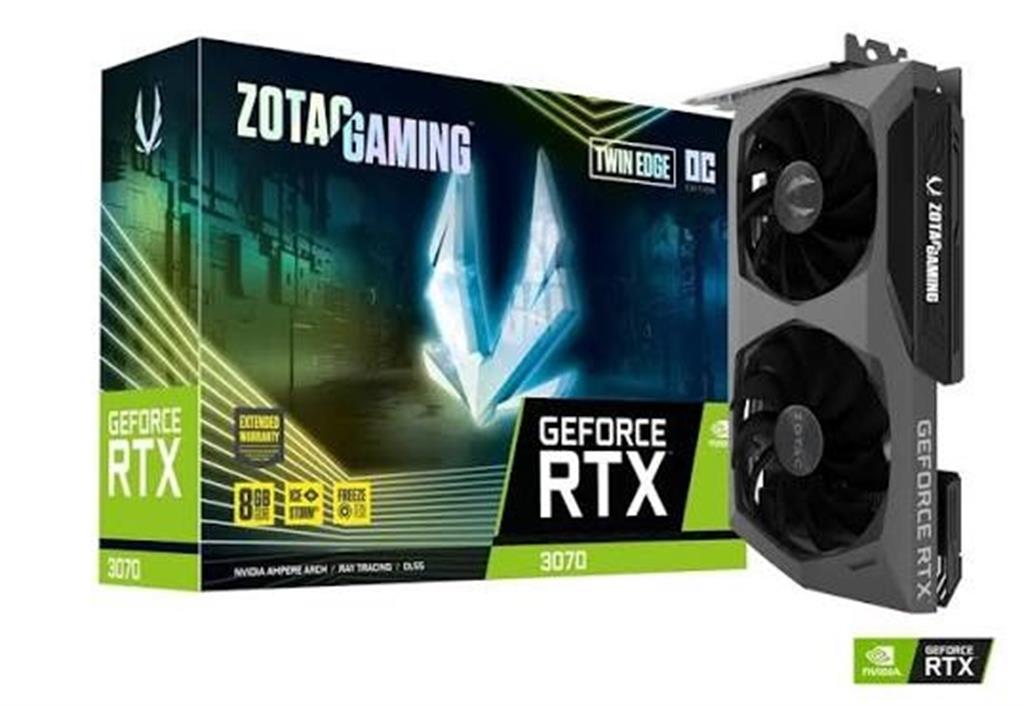 Placa de video RTX 3070 Zotac Twin Edge OC 8 GB - OUTLET