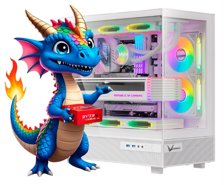 PC GAMER RYZEN 7 8700G, A620, 16GB, SSD 512 GB, FUENTE 600W 80+, GABINETE FORMULA