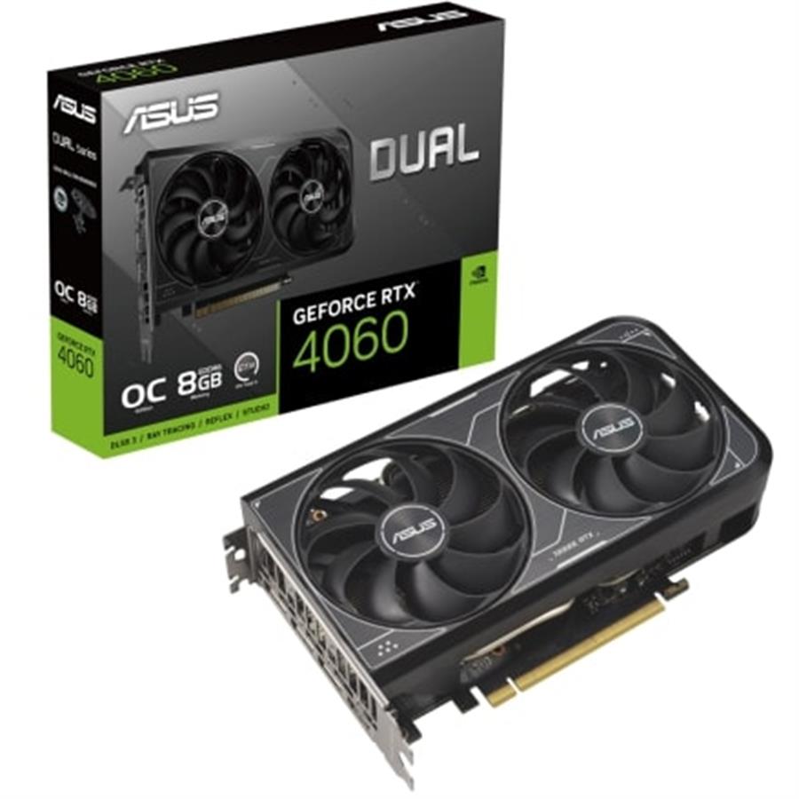 Placa de video RTX 4060 Asus Dual OC 8 GB GDDR6