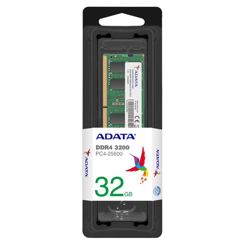 MEMORIA RAM ADATA SODIMM DDR4 32GB 3200 MHZ NOTEBOOK
