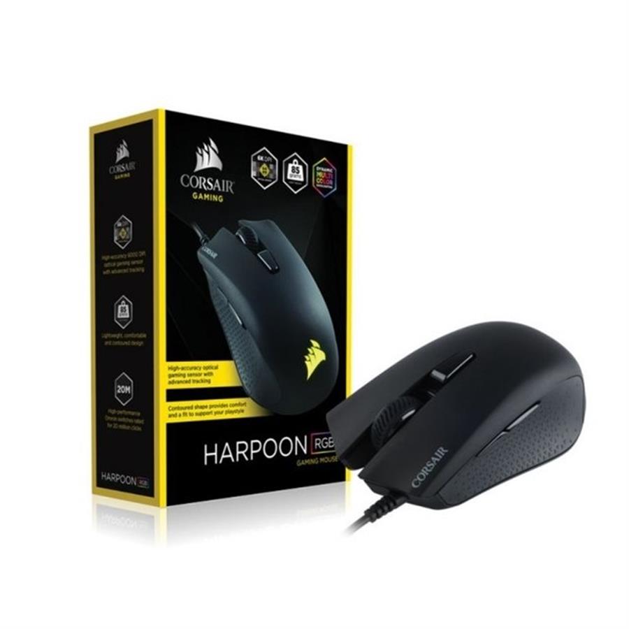 Mouse Gamer Corsair HARPOON RGB - 6000DPI, USB