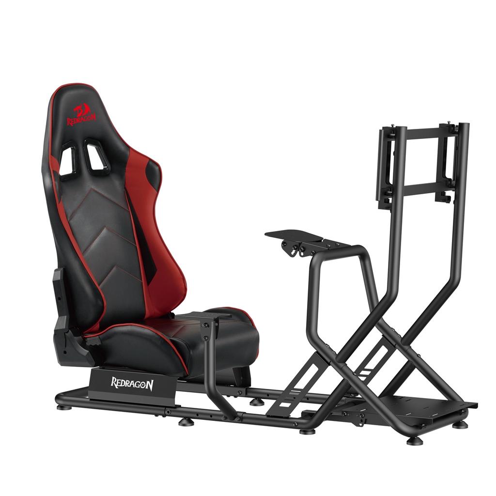 ESTRUCTURA SIMULADOR CARRERAS REDRAGON VORTEX CON BUTACA AJUSTABLE