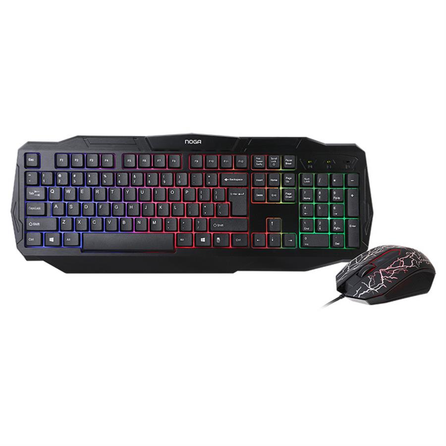 Combo Gamer Noga Stormer - Mouse, Teclado Retroiluminado